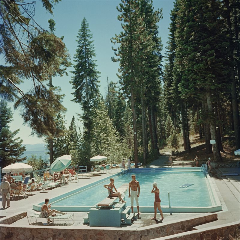 Fotokonst - Pool At Lake Tahoe