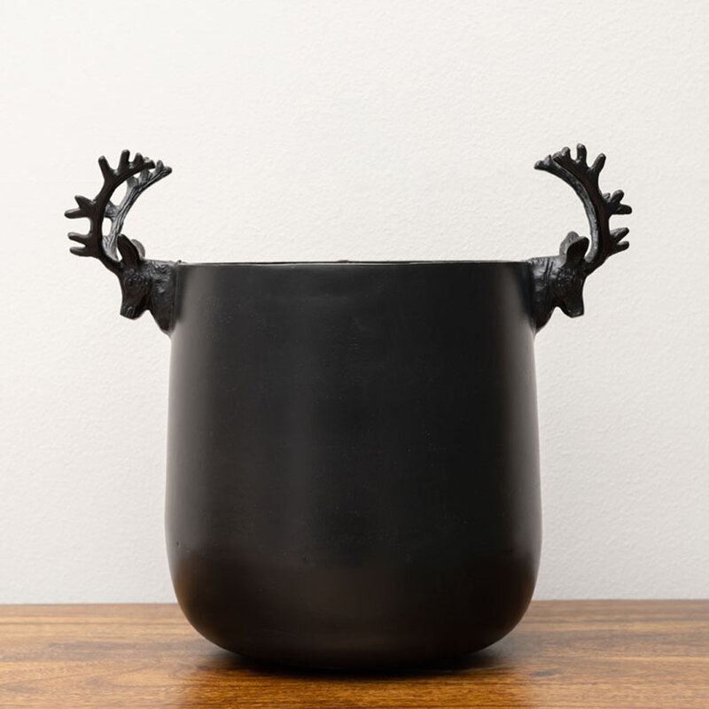 Mariella-icebucket-black-deer-heads-produktbild-2