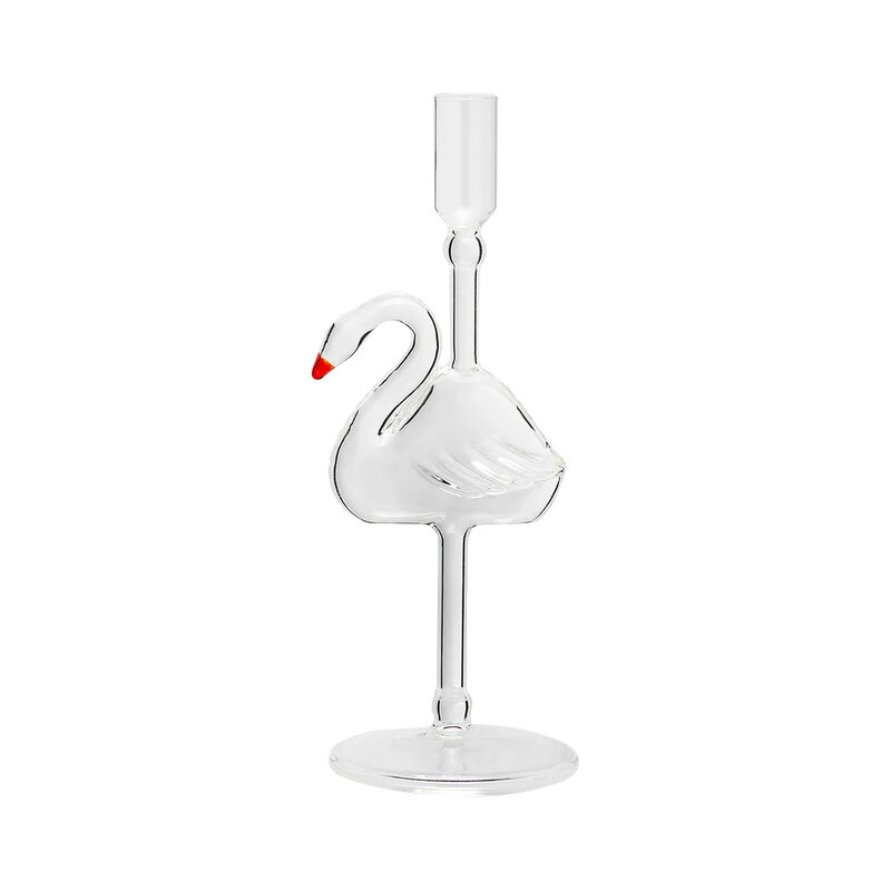 Mariella-ljusstake-klarglas-swan-lake-produktbild