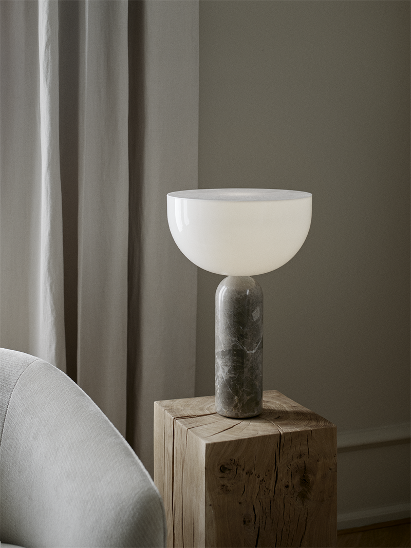 Kizu Marble Lamp - Grå
