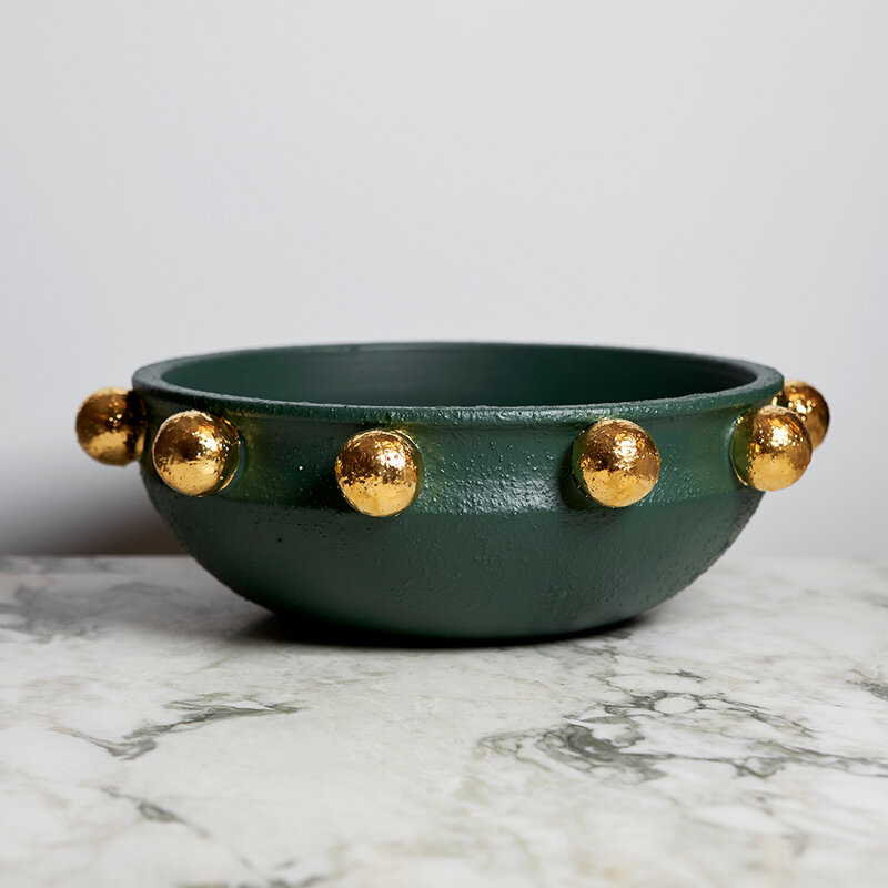mariella-keramikskal-dark-green-guldkulor-produktbild