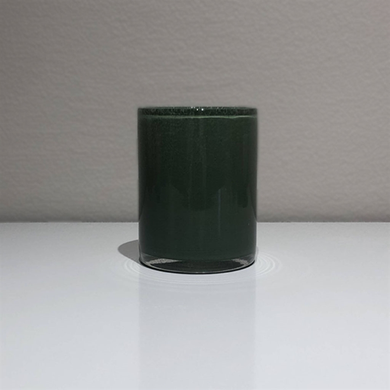 mariella-ljuslykta-glas-morkgron-13-cm