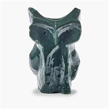 Mariella-Dark-green-owl-vase-Large-produktbild