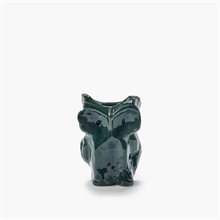 Mariella-Dark-green-owl-vase-extra-small-produktbild