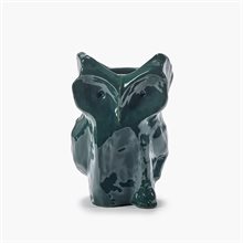 Mariella-Dark-green-owl-vase-small-produktbild