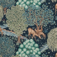 Mariella-The-brook-Tapestry Blue-textilmetervara