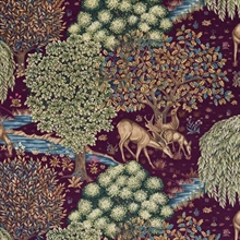 Mariella-The-brook-Tapestry Red-textilmetervara