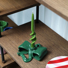 Mariella-candle-holder-ribbon-green-miljöbild