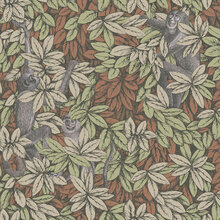 Mariella-fornasetti-foglie-e-scimmie-orange-olive-produktbild