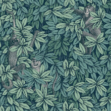 Mariella-fornasetti-foglie-e-scimmie-viridian-produktbild