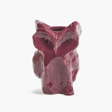 Mariella-owl-vase-aubergine-S-produktbild