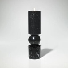 mariella-lee-broom-fulcrum-candelholder-black-marble-small