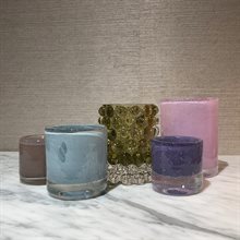 Ljuslykta i glas - Lavendel 13,5 cm